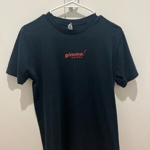 American Apparel Black Crew Neck T-Shirt by Gimme! Coffee used